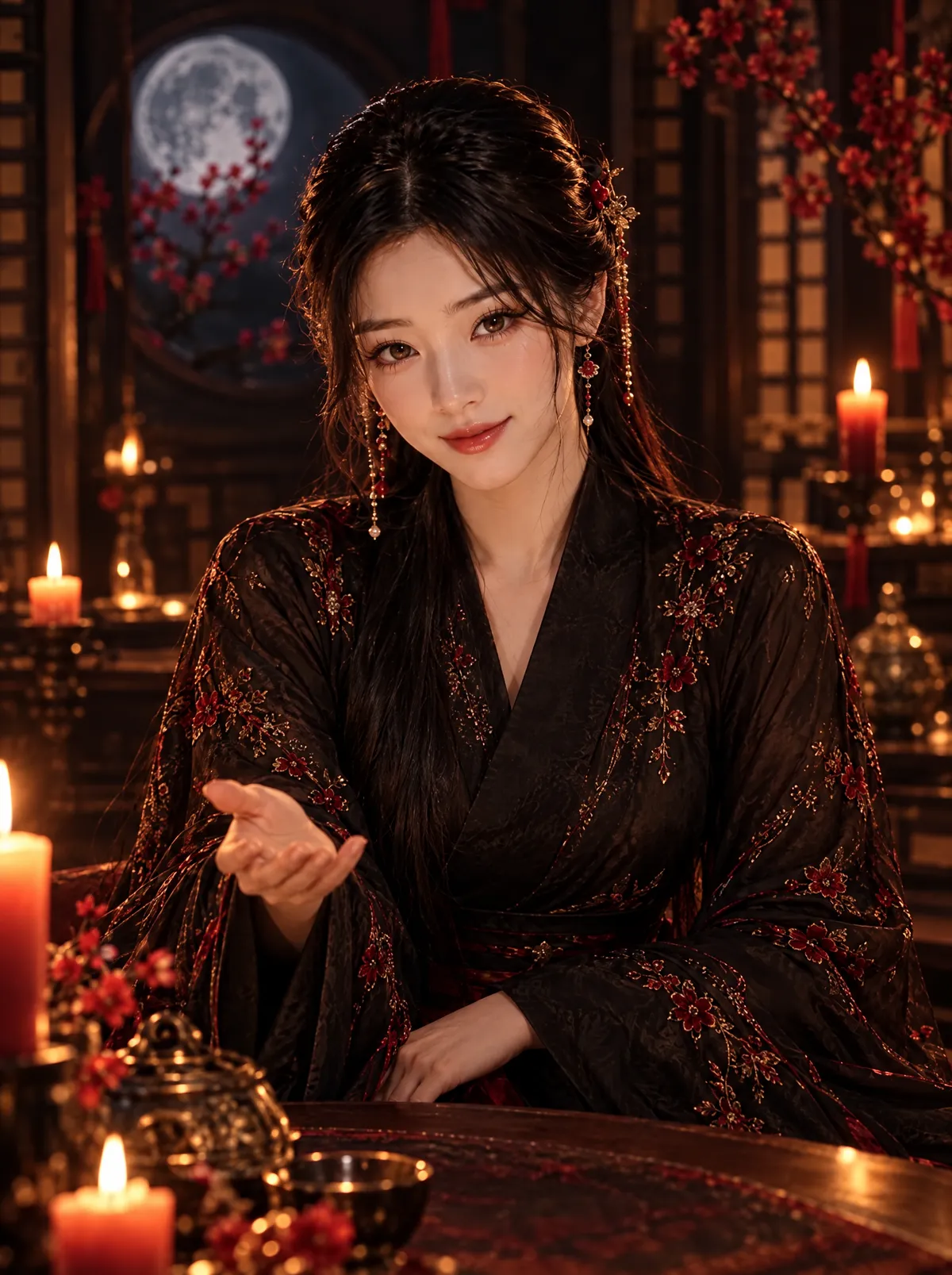 손을 내밀며 맞이하는 월화